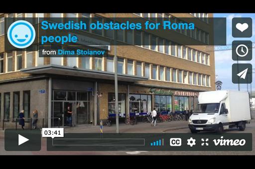Photo to story on Swedish obstacles for Roma people