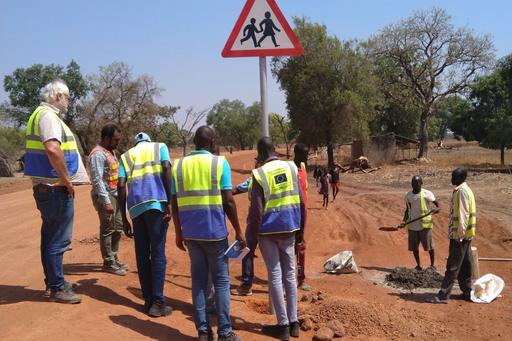 Research along a UNOPS feeder road project, Eastern Lakes State, South Sudan.