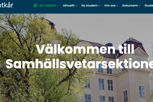 Bild från Göta studentkårs samhällsvetarsektions hemsida