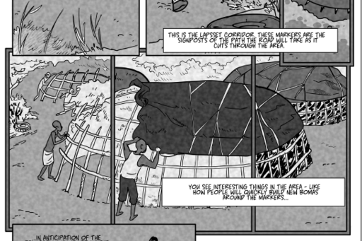 Excerpt from a comic story about the LAPSSET corridor.