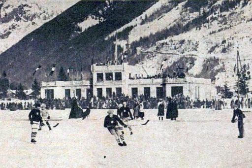 ishockey USA mot Frankrike 1924