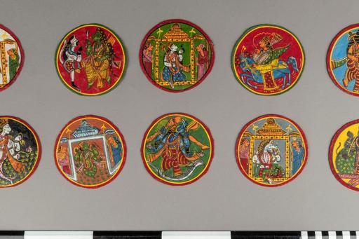 Ganjiga cards from the Museum of World Culture in Gothenburg