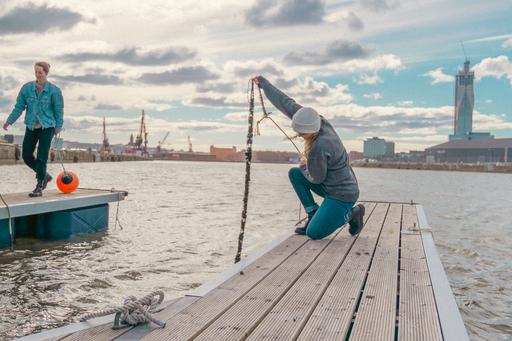 the pier in Frihamnen, Gothenburg