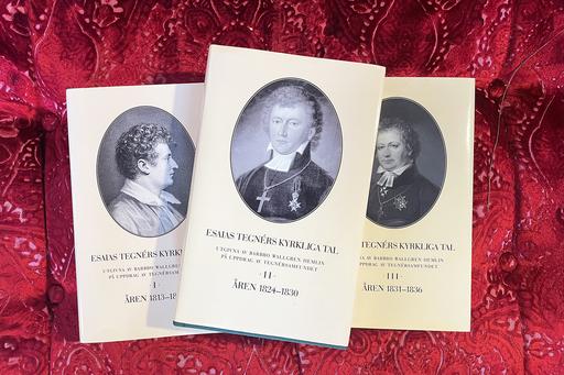 Barbro Wallgren Hemlins böcker om Tegnérs kyrkliga tal.