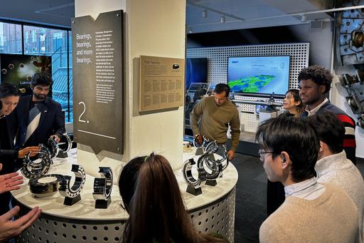 The group visits SKF