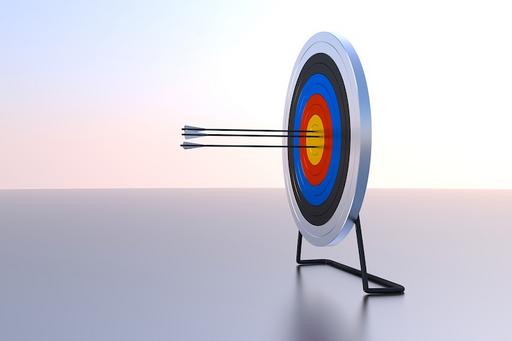 Dartboard and arrows