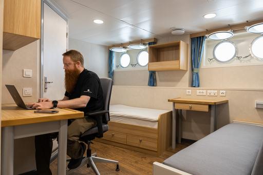 Hytt ombord på R/V Skagerak