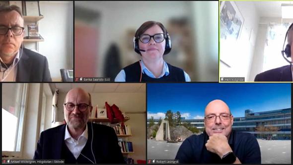 Stefan Tengblad, Eerika Saaristo, Henrik Angdal, Mikael Wickelgren och Robert Leonardi 