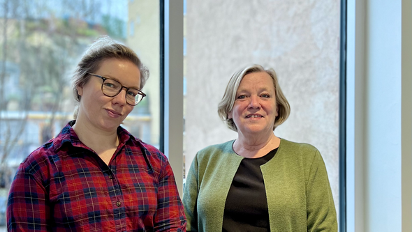 Forskarna Lovisa Broström och Birgitta Jansson, Institutionen socialt arbete. 