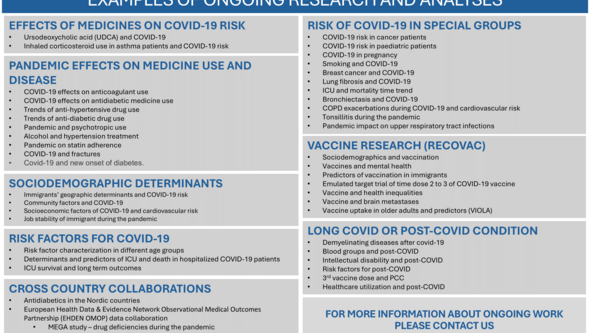 Examples of ongoing projects and analyses in the SCIFI-PEARL project 