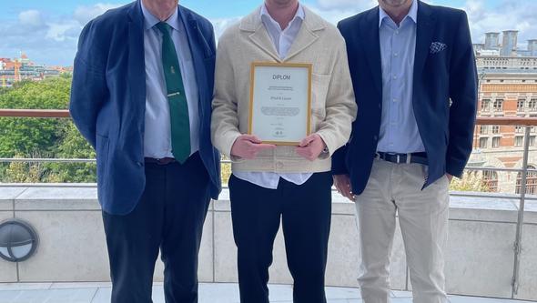 Fredrik Caesar med Kenneth Odéus och Håkan Schutz