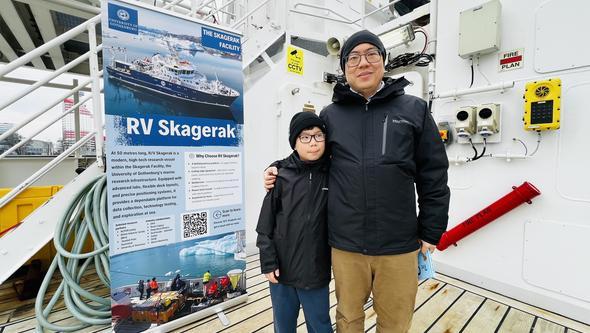 Besökare på R/V Skagerak