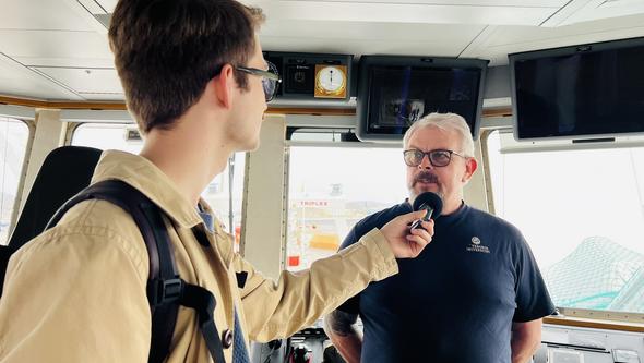 Intervju ombord på R/V Skagerak