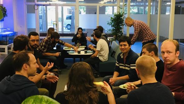 Group of people chatting