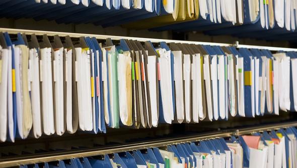 Rows of archives