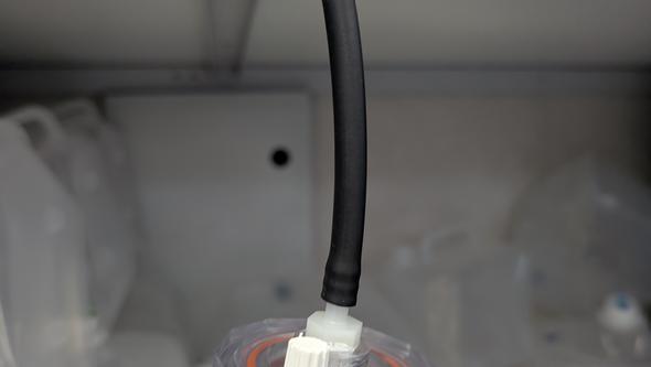 Ett filter som används för att fånga upp mikrobiella celler.