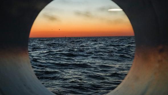 Utsikt från R/V Skagerak.