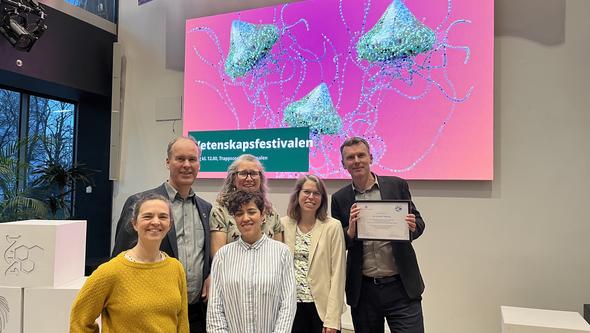 Fredrik Moberg with GGBC staff at Annual Biodiversity Lecture