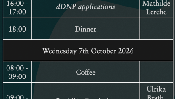 Dissolution DNP workshop, schedule