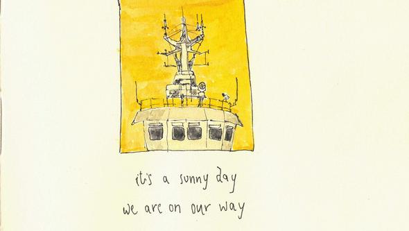 Leaving Reykjavik. Sketch by Siddharth Jain