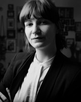black and white photo of Irina Balog