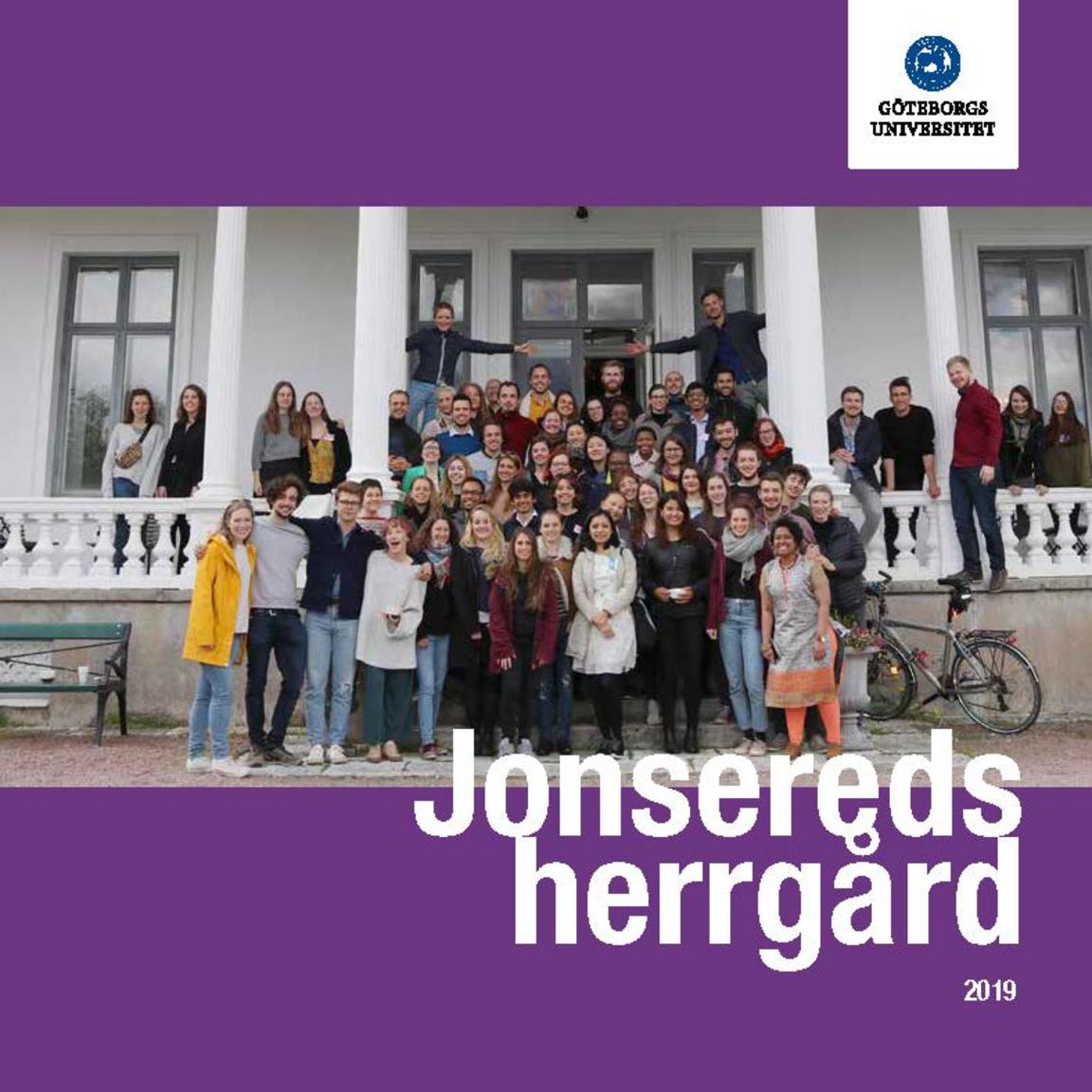 Omslag till Jonsereds herrgårds verksamhetsberättelse 2019