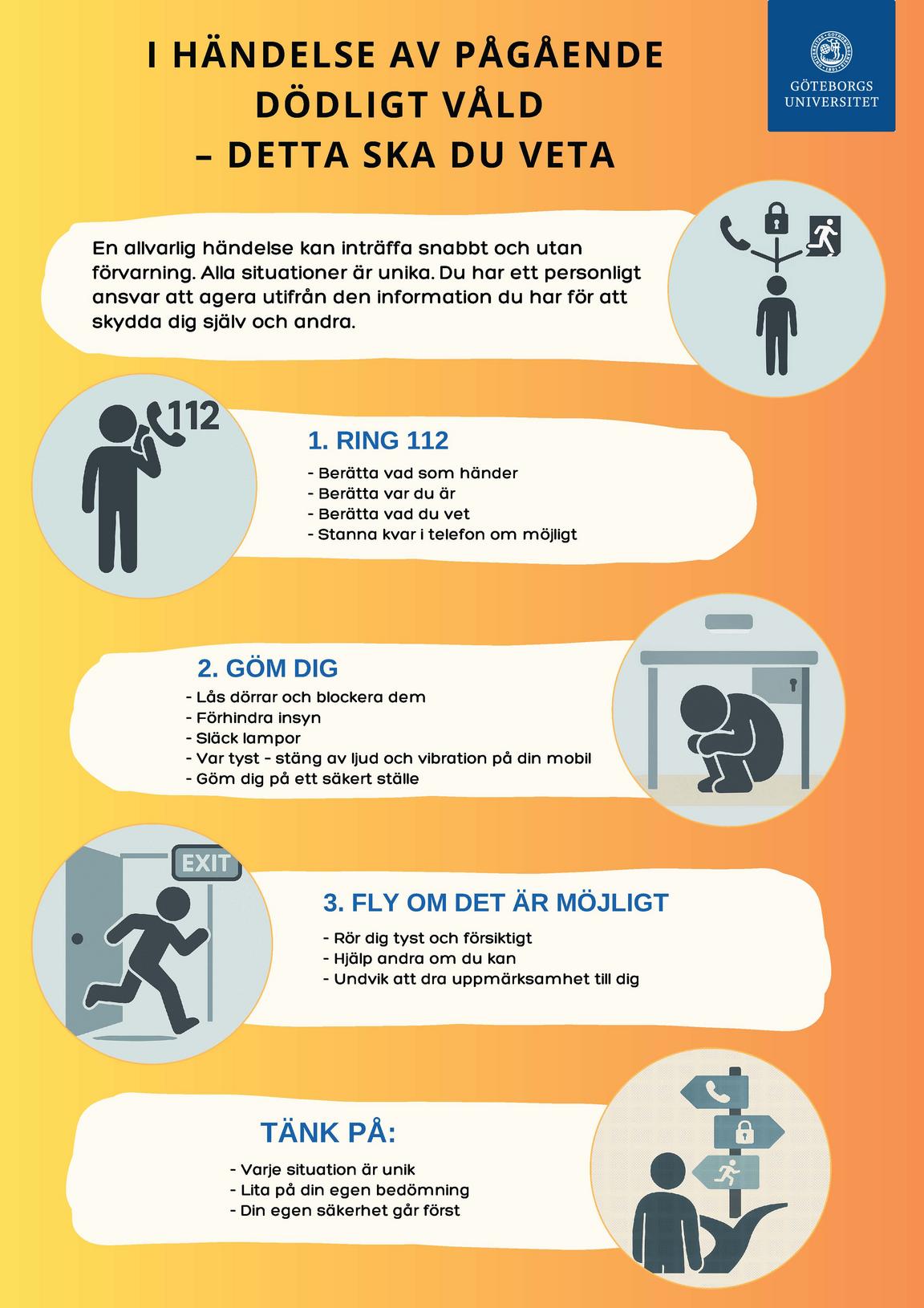 instruktioner för pågånde dödligt våld