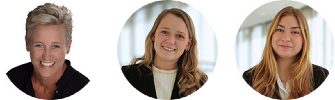 Fr. v.: Malin Perlander Molén, Lisa Vogt, Alma Gauffin