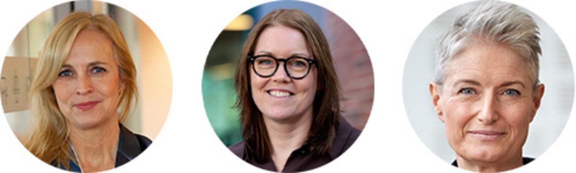 Fr. v.: Alexandra Stråberg, Maria Solveid, Malin Avenius