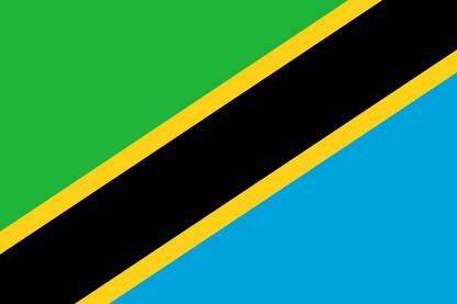 The flag of Tanzania