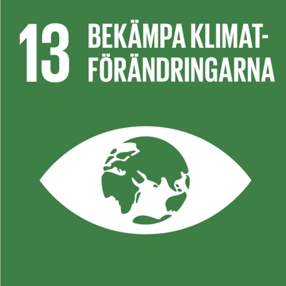 FN Globala målen. Mål 13 Bekämpa klimatförändringarna