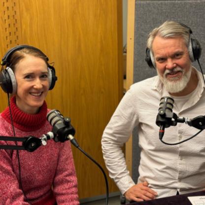Catherine Machale Gunnarsson och Ola Henricsson leder podden Learning Lore